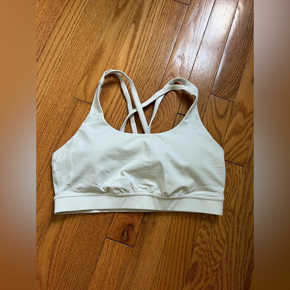 Lululemon white energy bra